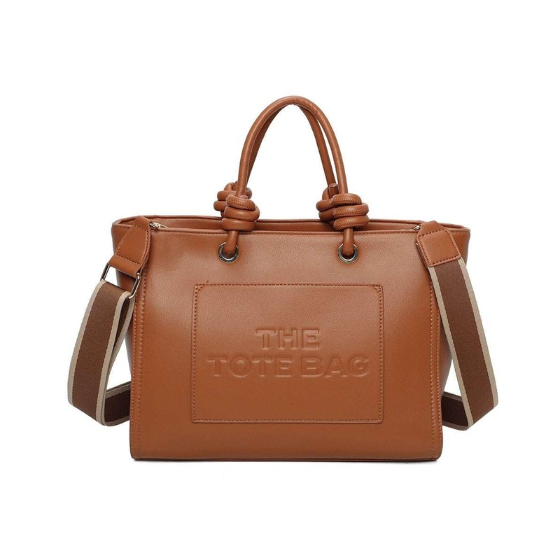 Women's Spacious Shoulder Bag Lightweight Tote PU Leather Handbag with