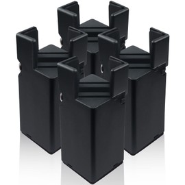 4Pcs Adjustable Furniture Risers 4In with Screw Clamp, Sturdy Desk Risers for Desk Legs, Bed Lifts Risers Heavy Duty, Table Risers for Chair Frame Width from 0.8-1.6in, Supports 4409lbs (4In)