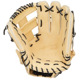 ZETT BRGB33410R Soft Baseball Glove Winning Road All-Round Pastel Brown x Black Right Throw Size: 4