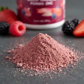 Suplemento de Citratos Garden Life con Calcio, Magnesio, Potasio y Zinc en Polvo sabor Frutos Rojos de 250g                                           