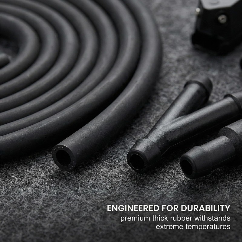 3 m Windscreen Washer Hose Set with 4 Connectors and