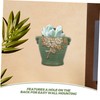 SUPVOX Ceramics Green Hanging Planters for Wall Wall Flower Pot