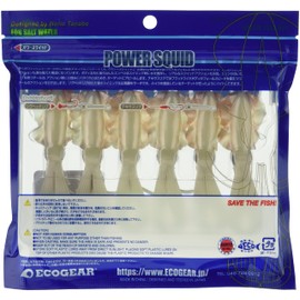Ecogear Power Squid 3.5" 517 CP Real Pearl Green Squid (Luminous)
