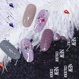 Allenbelle Semi-Permanent Nail Polish UV LED Gel Kit Semi-Permanent Nail Polish Nail Polish UV LED Gel Nails 3301