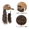 COZENTA Women's Hat Wig with Hair Long (Light Brown/Straight)