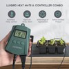 LUXBIRD 2 Pack 10"x 20.75" Seedling Heat Mat and Digital