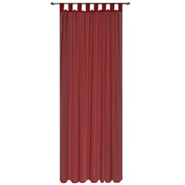 Megachest sheer Voile Tab Top Curtain(burgandy, 56" wideX81 drop(W142cmXH206cm))