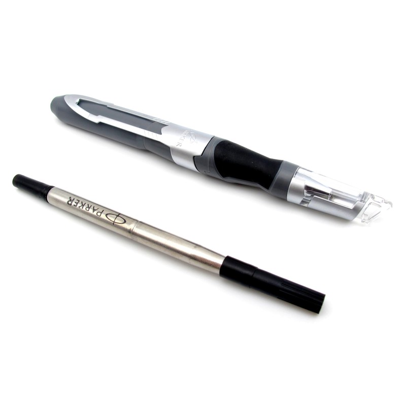 Parker Contact Jumbo Clip Rollerball Pen - Grey Barrel -