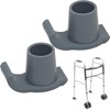 2Pcs Universal Walker Glide Skis With Heavy Duty Rubber Ferrules