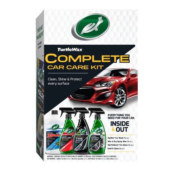 Unbranded Turtle Wax Complete Car Care 4 Piece Kit