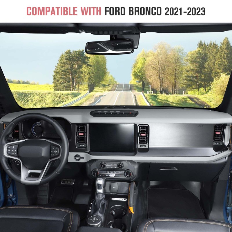 Jimen Compatible with Ford Bronco 2021-2023, 4PCS Center Console Air