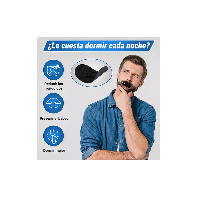 Tiras Bucales Desechables Anti Ronquidos 100pcs Parche Bucal