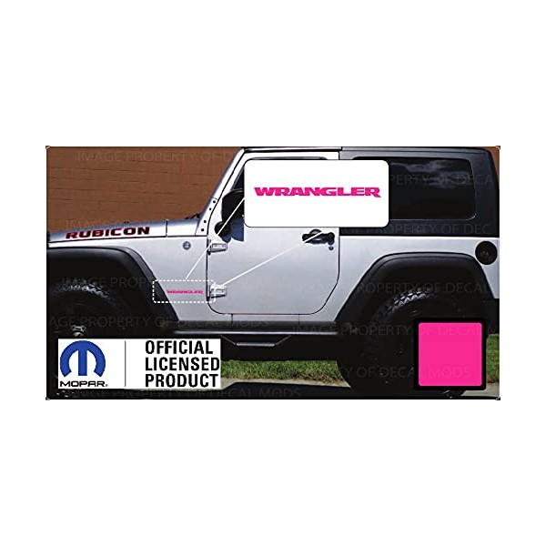 Decal Mods Fender Jeep Wrangler Small Side Logo Graphic fits