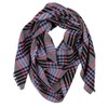 Rotfuchs Men's Cotton Scarf Checked Black Blue Red Summer Scarf,