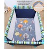 Padded Travel Cot Sheet Fitted 95x65 cm, Breathable Thick Baby