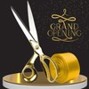 Grand Opening Ceremonial Kit - 10 Inch Gold Ribbon Cutting