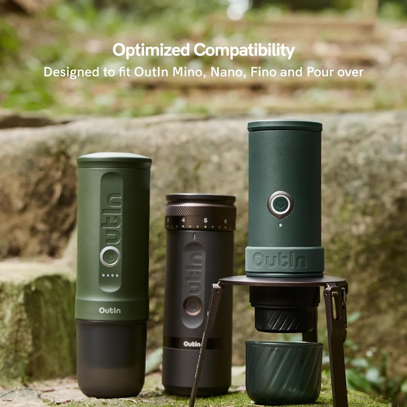 OutIn Ultra-Portable Foldable Coffee Stand with Carabiner