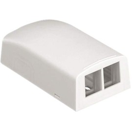 Panduit NK2BXWH-A 2-Port Surface Mounting Box for LD3/LD5 Fitting, White