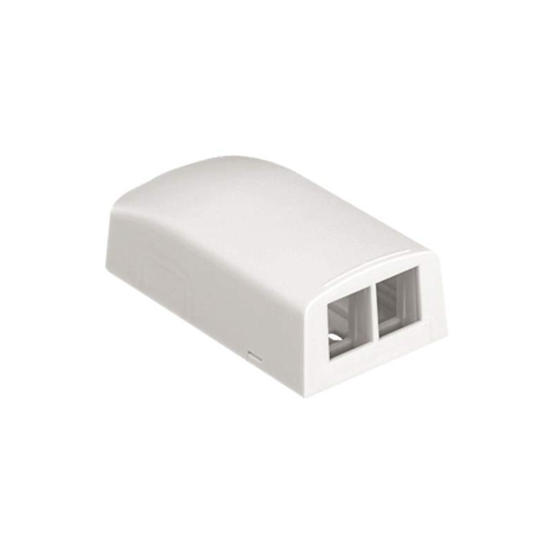 Panduit NK2BXWH-A 2-Port Surface Mounting Box for LD3/LD5 Fitting, White