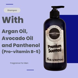 Black Canyon Home and Body Payden's Cobalt Cedarwood & Citrus For Men Scented Argan Oil Hair Shampoo, 16 Oz (2 Pack)