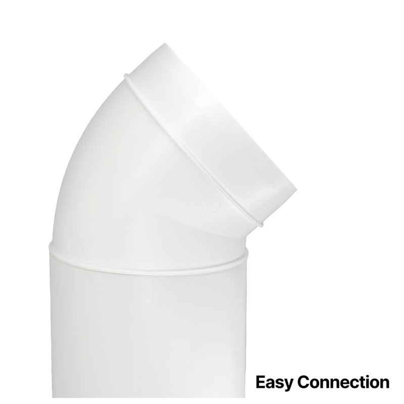 H&C VENT Pipe Elbow 45 Degrees - Exhaust Pipe, Ventilation