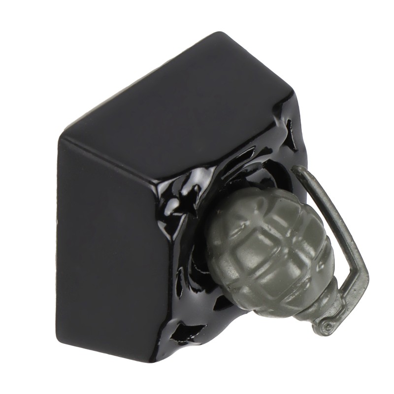 Decorative Keycap Aluminum Alloy Grenade Shape Translucent Mechanical Keyboard Accessories