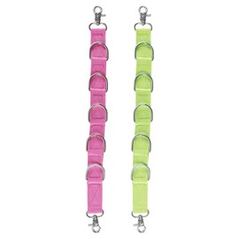 Laroal 2 Pcs Dog Grooming Loop Extender Nylon Pet Grooming Table Straps with 6 D-Rings for Dogs Cats Washing Nail Clippers Hair Cutting