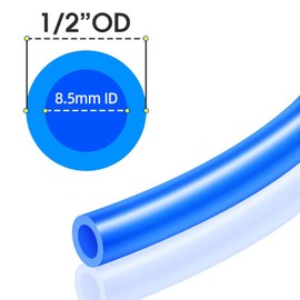 TAILONZ PNEUMATIC 1/2 Inch OD 5 Meters PU Air Tubing Pipe Hose Pu Air Hose for Air Line Tubing or Fluid Transfer Tubing