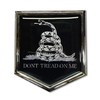 Dont Tread ON ME Chrome Emblem Proud Metallic Flag Car