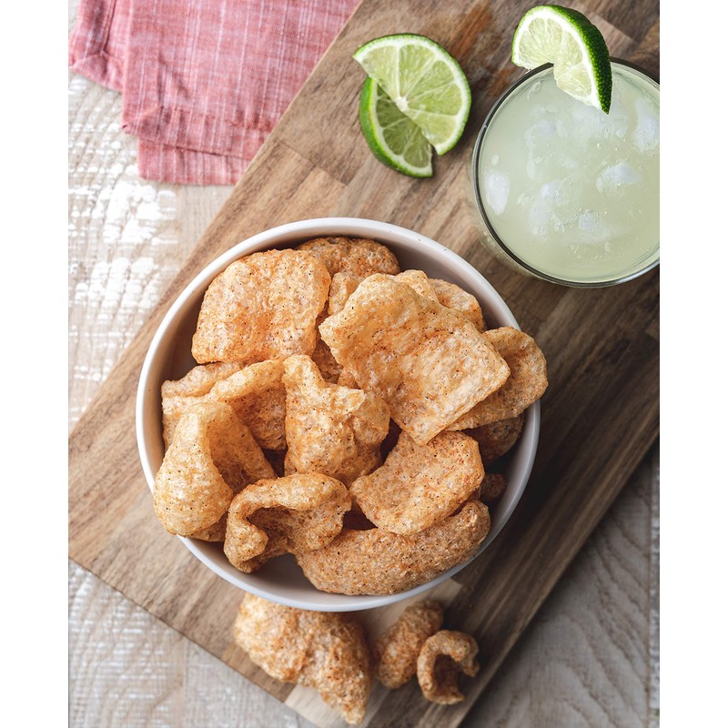 Rib Rack Pork Rinds, Chile Lime - 4 x 4