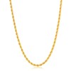 Fiusem Gold Plated Chain Necklace for Men, 3mm Mens Chain