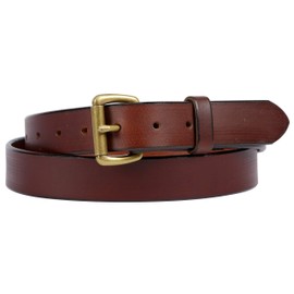 Handcrafted Buffalo Leather Belt, 100% Leather 1-1/4" Amish Made in Lancaster PA