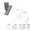 WITTKOWARE Pipe Connector Made of Galvanised Malleable Cast Iron for
