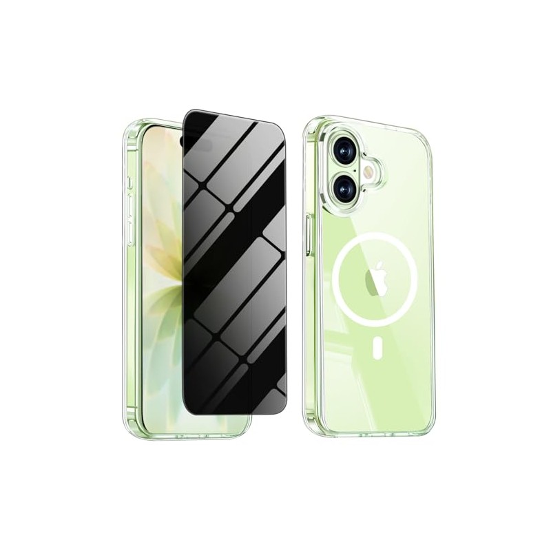 Funda Magnética Iphone Protector Pantalla Privacidad Amarillenta Prueba Golpes Transparente