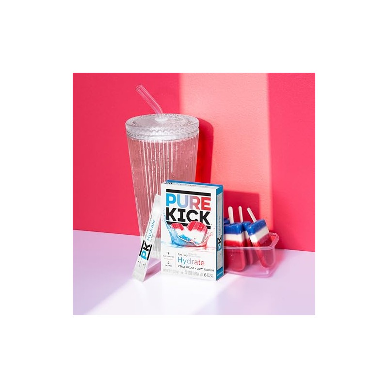 Pure Kick Hydration Singles - Ice Pop Flavor Drink Mix