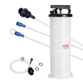 VEVOR 6.5L Manual Fluid Extractor Pump, Oil Changer Vacuum Fluid Extractor, Oil Extractor Change Pump for Automotive, Oil Change & Fluid Change Tool with Dipstick and Suction Hose (6.5L)