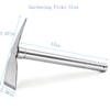 Meejaa Gardening Picks, 15'' Stainless Steel Pickaxe,Mattock Tool Shovels, for