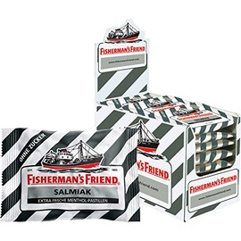 Fisherman's Friend Salmiac without Sugar, Pack of 12 (12 x 25 g Bags)