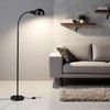MHYFYH Adjustable LED Floor Lamp with Flexible Gooseneck, Rotatable Shade,