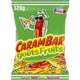 Carambar Dulces sabor frutas, 320g