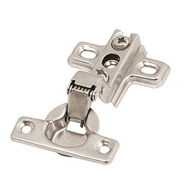 Hermex BIDI-95I, Juego de 2 bisagras bidimensionales ocultas para gabinetes, cobertura interna, 95°