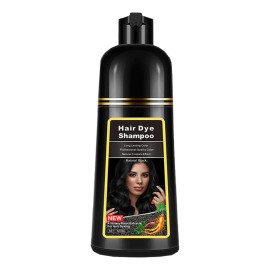 Champú Para Teñir El Cabello Negro Con Ingredientes Herbales
