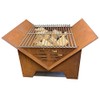 Mont Alpi MAFP Flat Packed Portable Outdoor Fire Pit Square