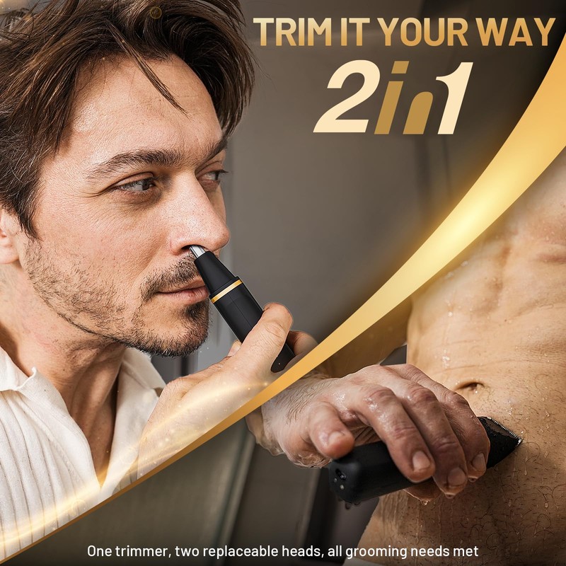 Electric Razor for Men, IPX7 Waterproof Versatile Shaver for Temple,