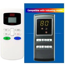 Replacement for Lasko Space Heater Remote Control 2033610 5394 5397 5568 5570 5571 5572 5586 5588 5590 30786 CT30786 Digital Ceramic Tower