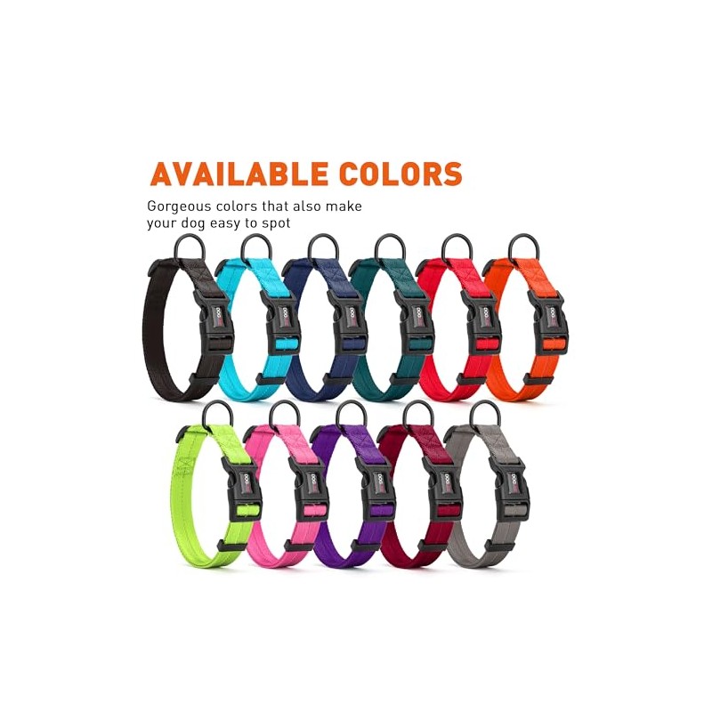 Dogline Collar de Nylon, Color Celeste, Meno
