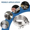 DOCAS 1pc Diameter 63.5 mm (2.5 Inch) V-Band Clamp +