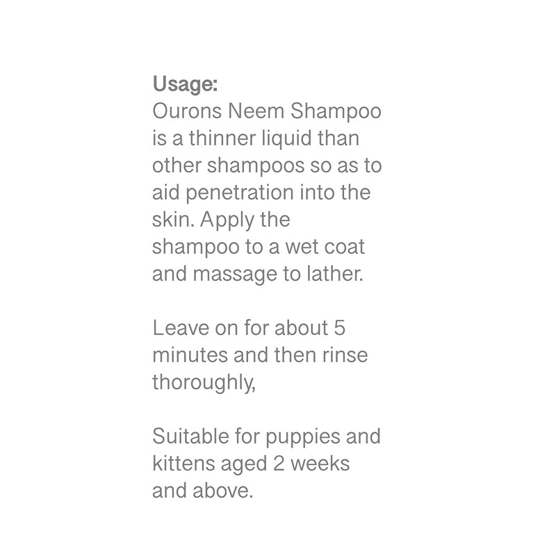 Ourons Neem Shampoo For Dogs 250ml