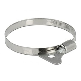 Hose Clamp with Wing Nut 60-80 mm Pack of 10 Metal