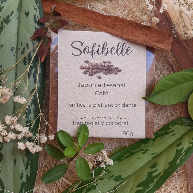 Sofibelle Jabón Orgánico Sofibelle Café 80g Antioxidante.